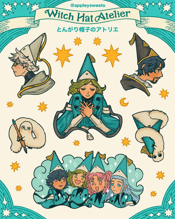 witch hat atelier sticker sheet