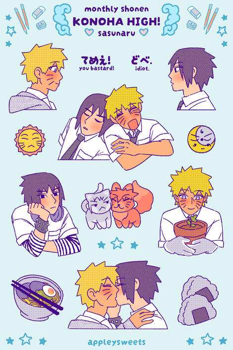 naruto high school AU sheet